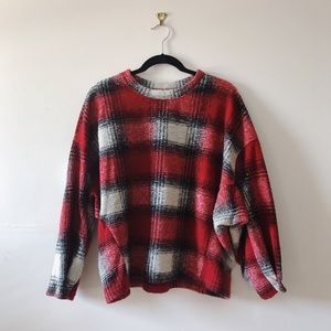 Zara Full Sleeve Plaid Sweater